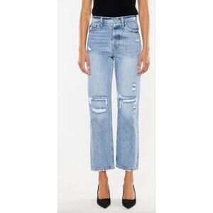 KanCan Kiara Ultra High Rise 90s Button Fly Boyfriend Jeans Womens Size 29 New